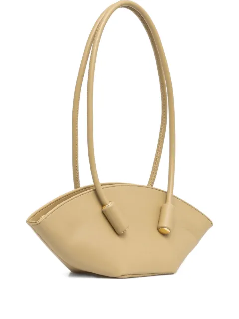 Themoirè curved top-handle shoulder bag 