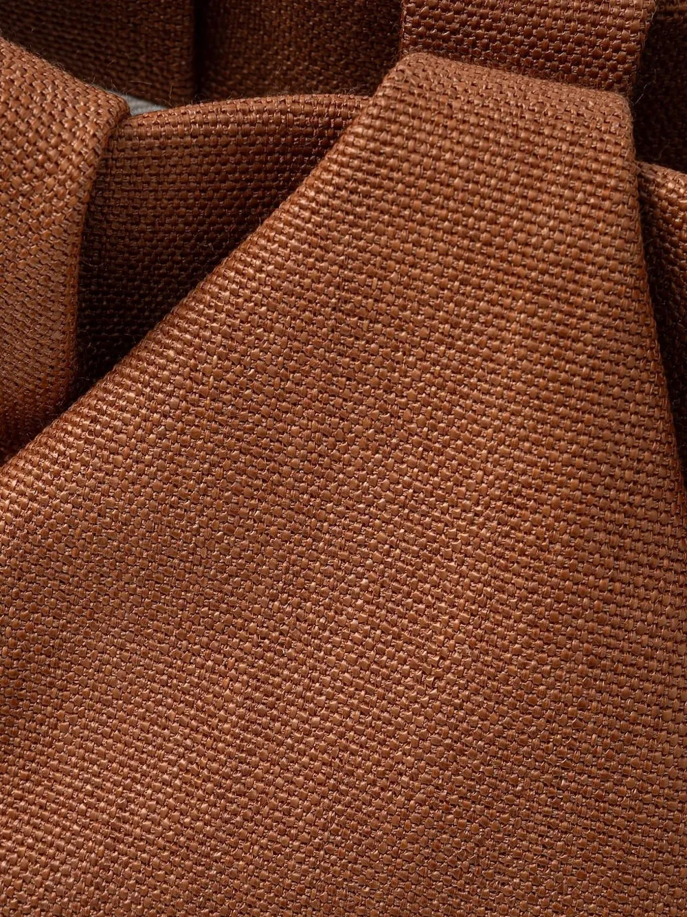 Themoirè pleated tote bag Bruin