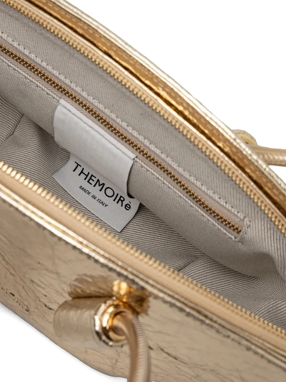 Themoirè Olimpia metallic shopper Goud