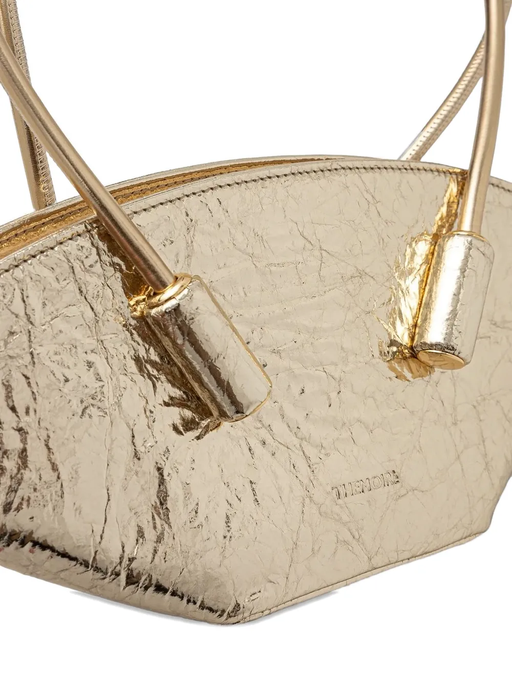 Themoirè Olimpia metallic shopper Goud