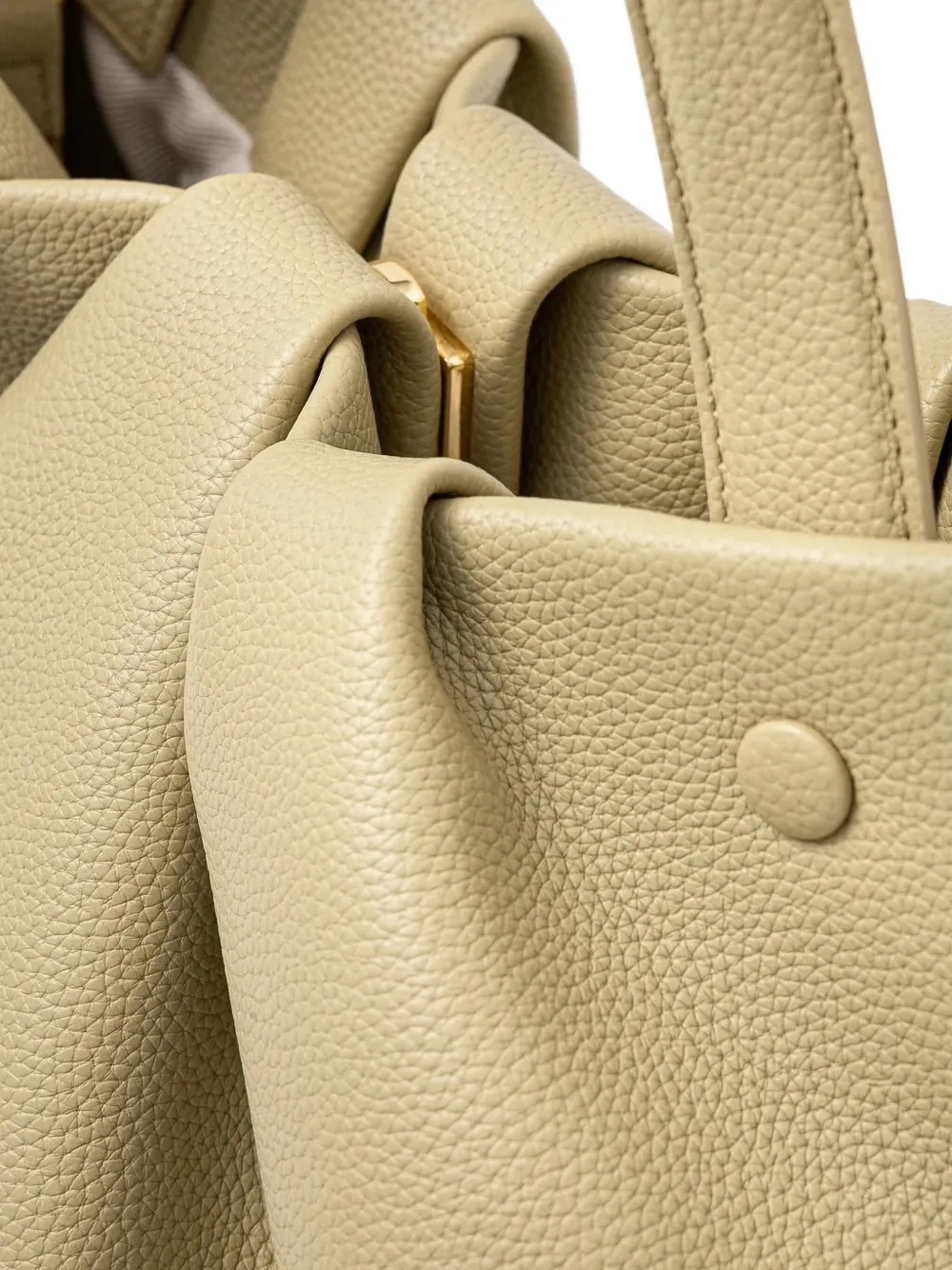 Themoirè Athena pleated tote bag Groen