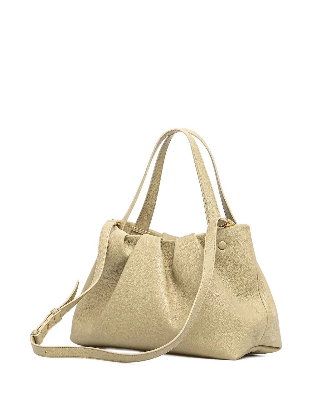 Themoirè Athena pleated tote bag Groen
