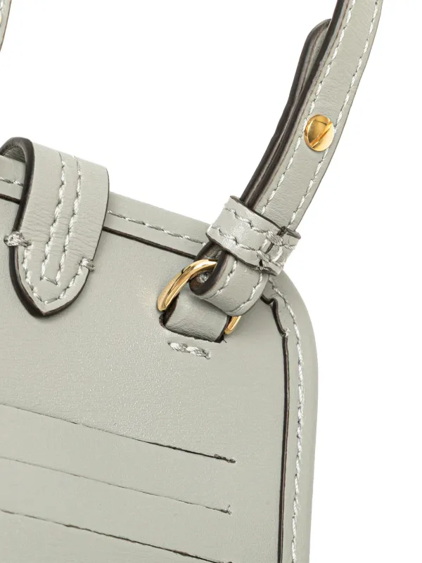 Fendi Pre-Owned 2010-2025 Handyhülle Aus Leder Mit Schulterriemen