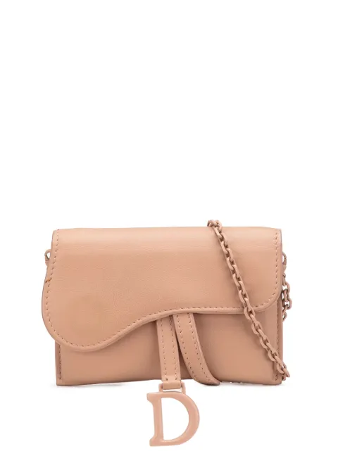 Christian Dior Pre-Owned 2020 Nano Ultra Matte Calfskin Saddle Chain Pouch crossbody bag