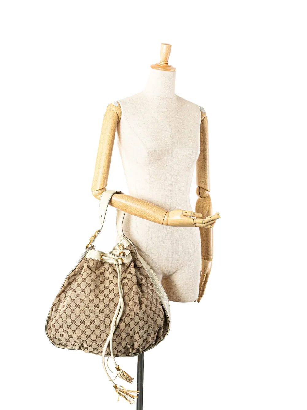 Gucci Pre-Owned 2000-2015 GG Canvas Interlocking Icon Drawstring Hobo shoulder bag | Pre-Owned | Image 2
