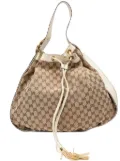 Gucci Pre-Owned 2000-2015 GG Canvas Interlocking Icon Drawstring Hobo shoulder bag - Brown
