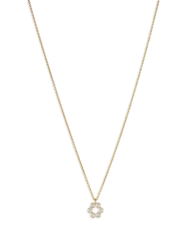 Sophie Bille Brahe 18K Yellow Gold Luna Diamant Diamond Pendant Necklace