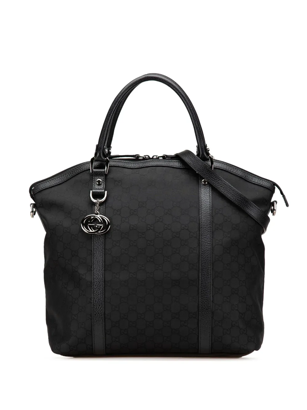 Gucci Pre-Owned 2000-2015 Large GG Canvas Charm Dome satchel | negro | Image 1