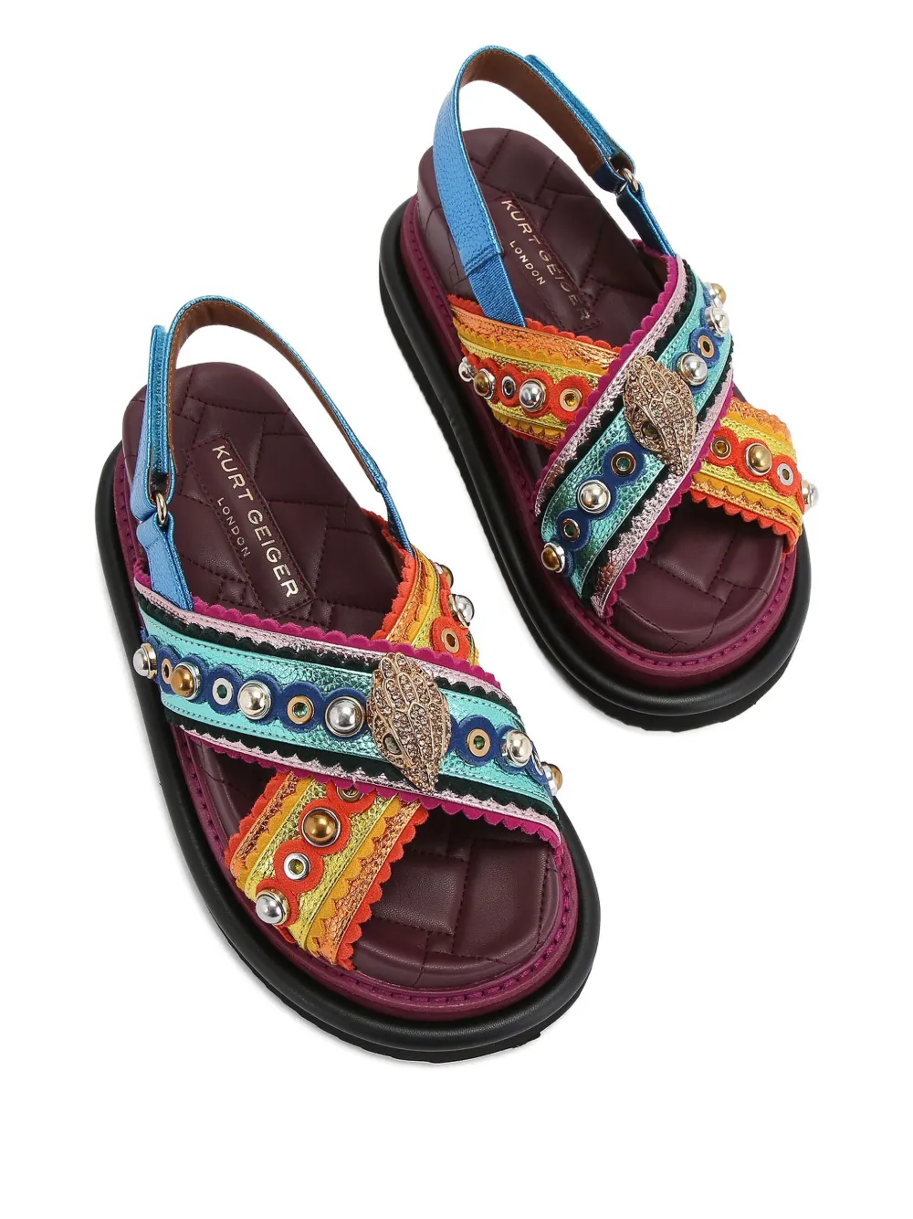 Kurt Geiger London Orson embellished sandals Blue