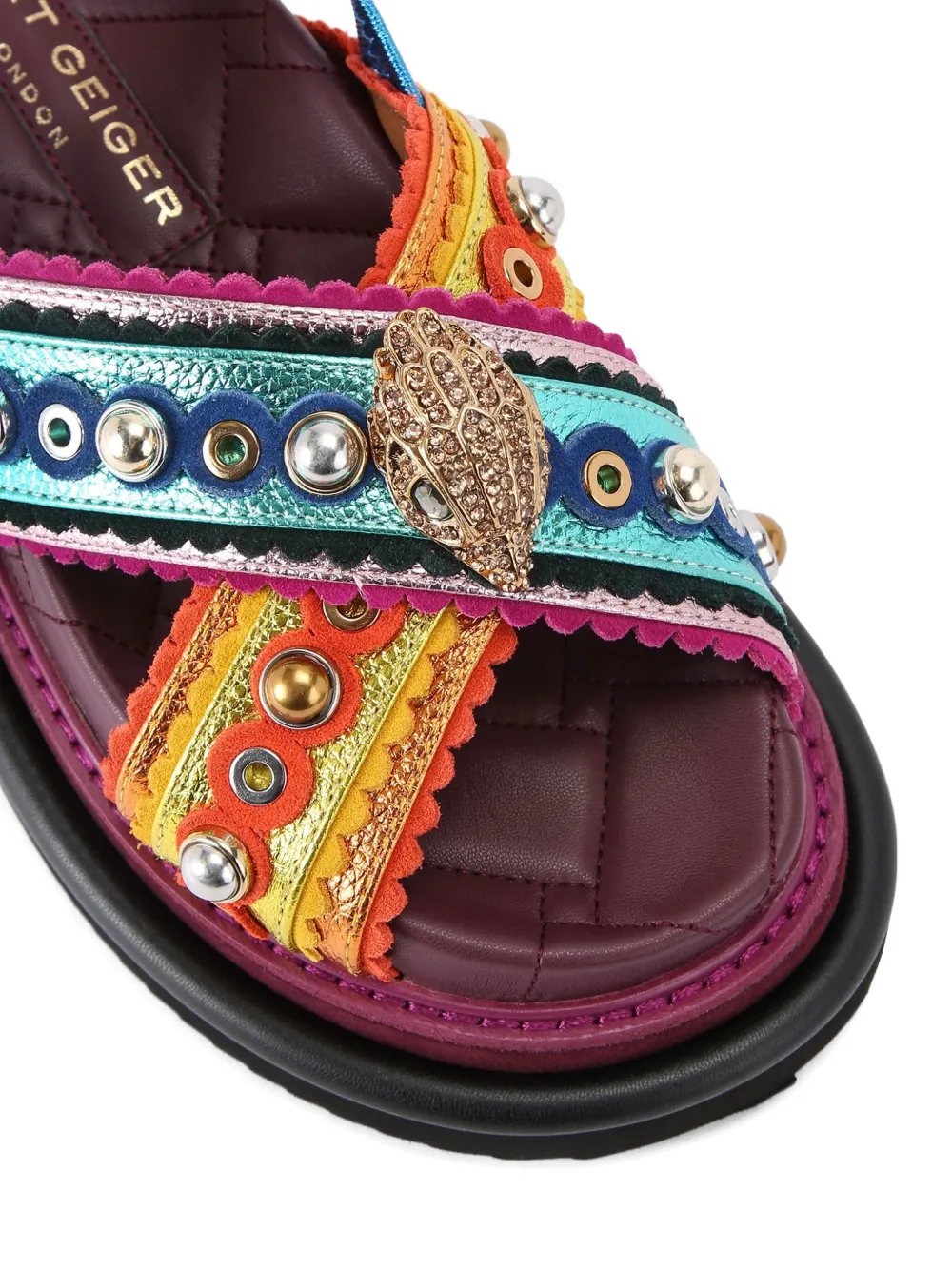 Kurt Geiger London Orson embellished sandals Blue