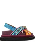 Kurt Geiger London Orson embellished sandals - Blue