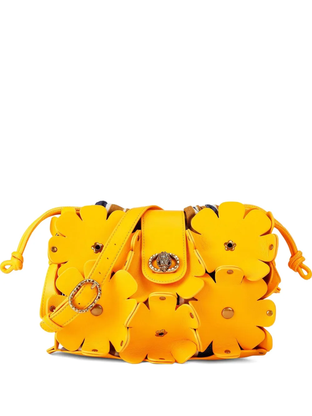 Kurt Geiger London Chelsea Flowers schoudertas Geel