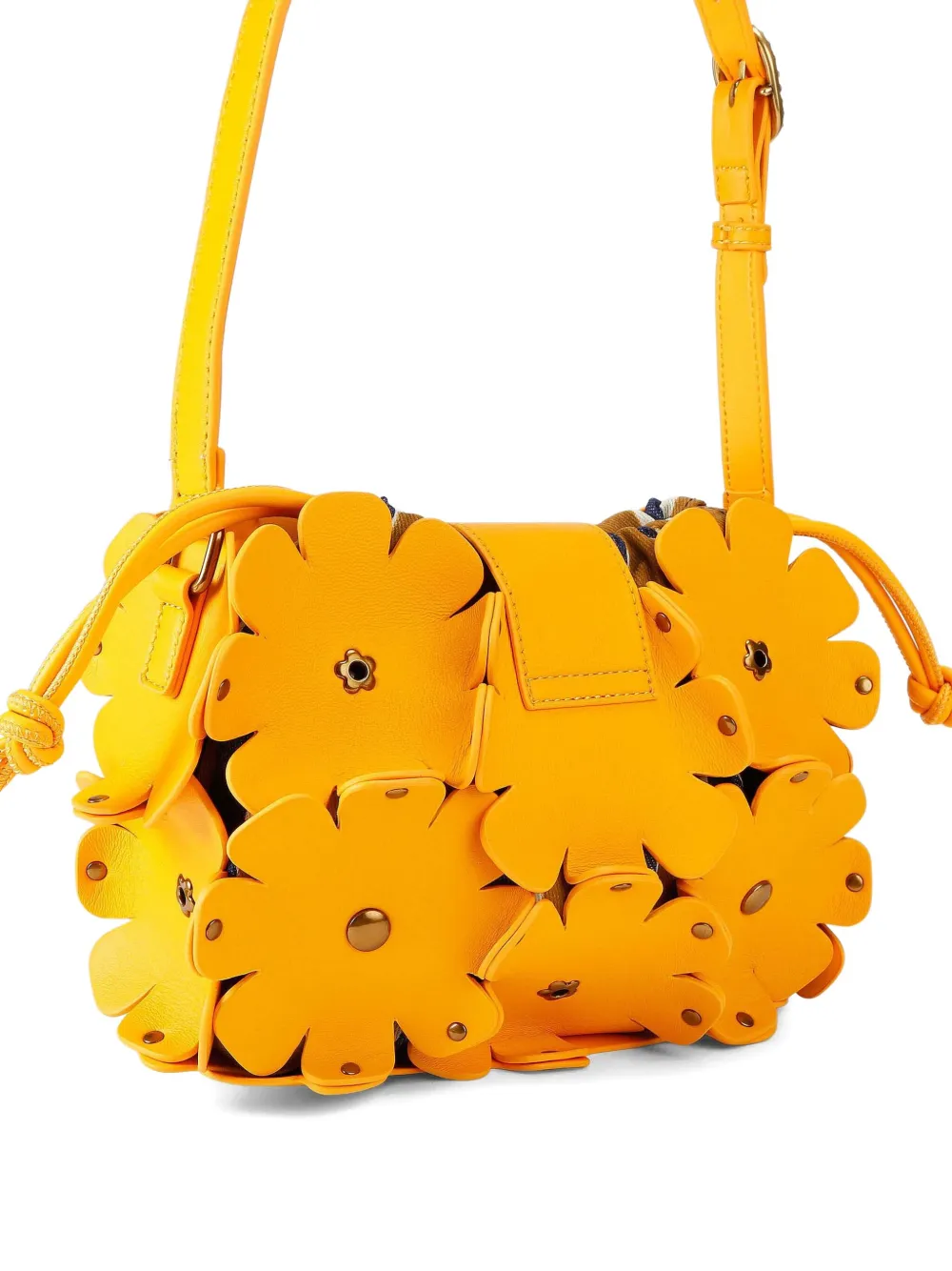 Kurt Geiger London Chelsea Flowers schoudertas - Geel