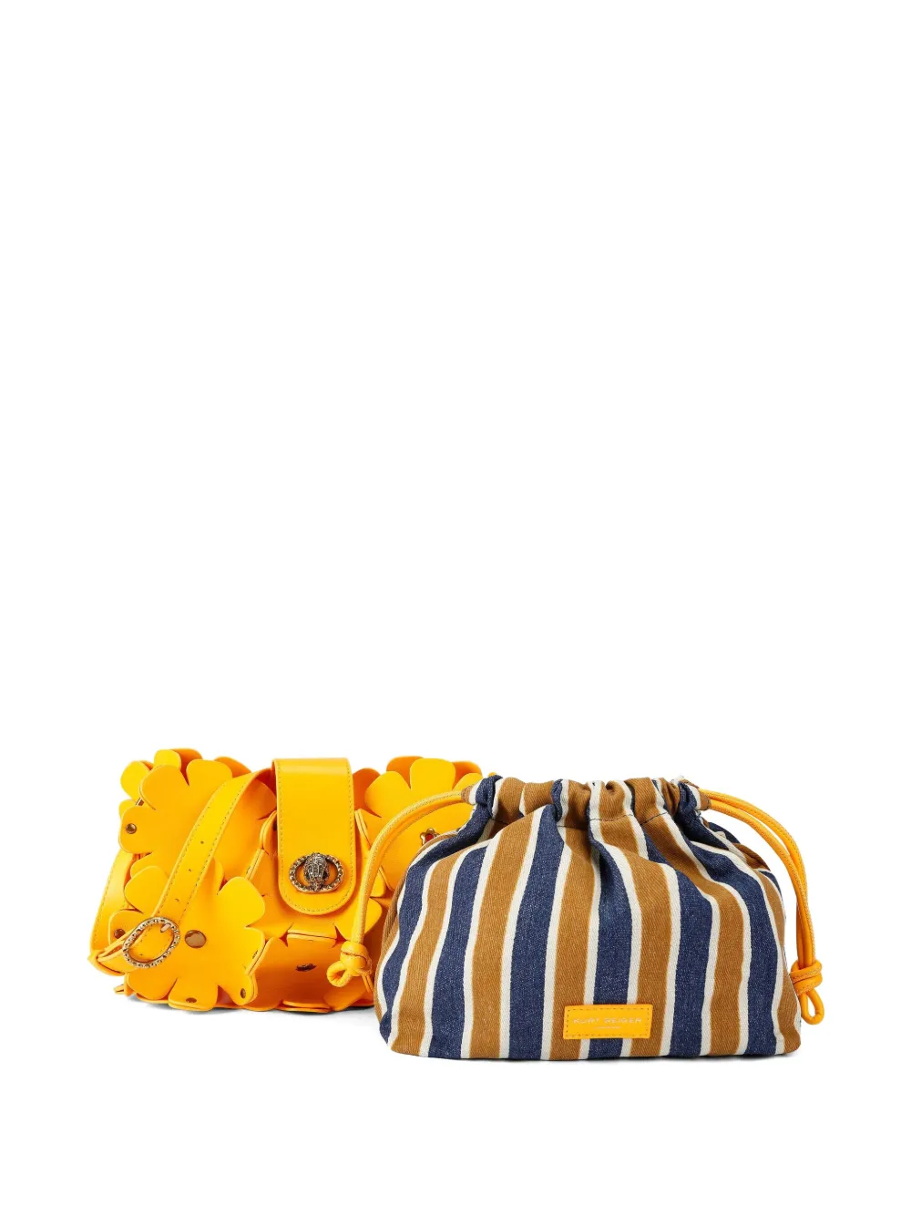 Kurt Geiger London Chelsea Flowers schoudertas Geel