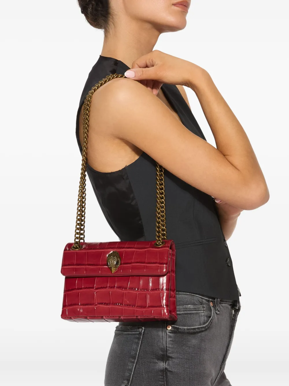 Kurt Geiger London Kensington kleine schoudertas - Rood