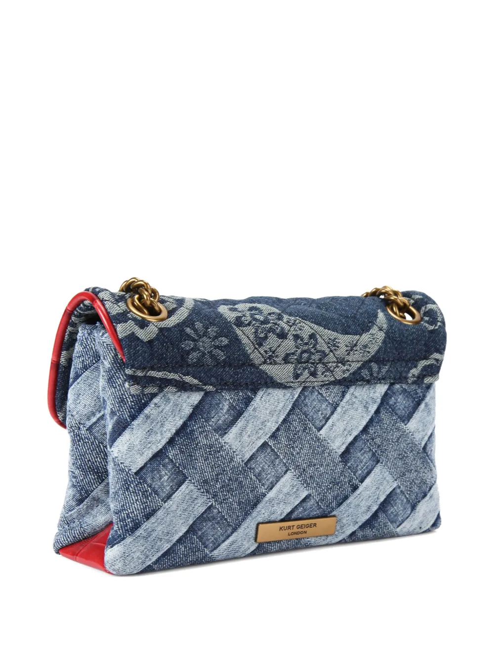 Kurt Geiger London Kensington Eye kleine crossbodytas Blauw