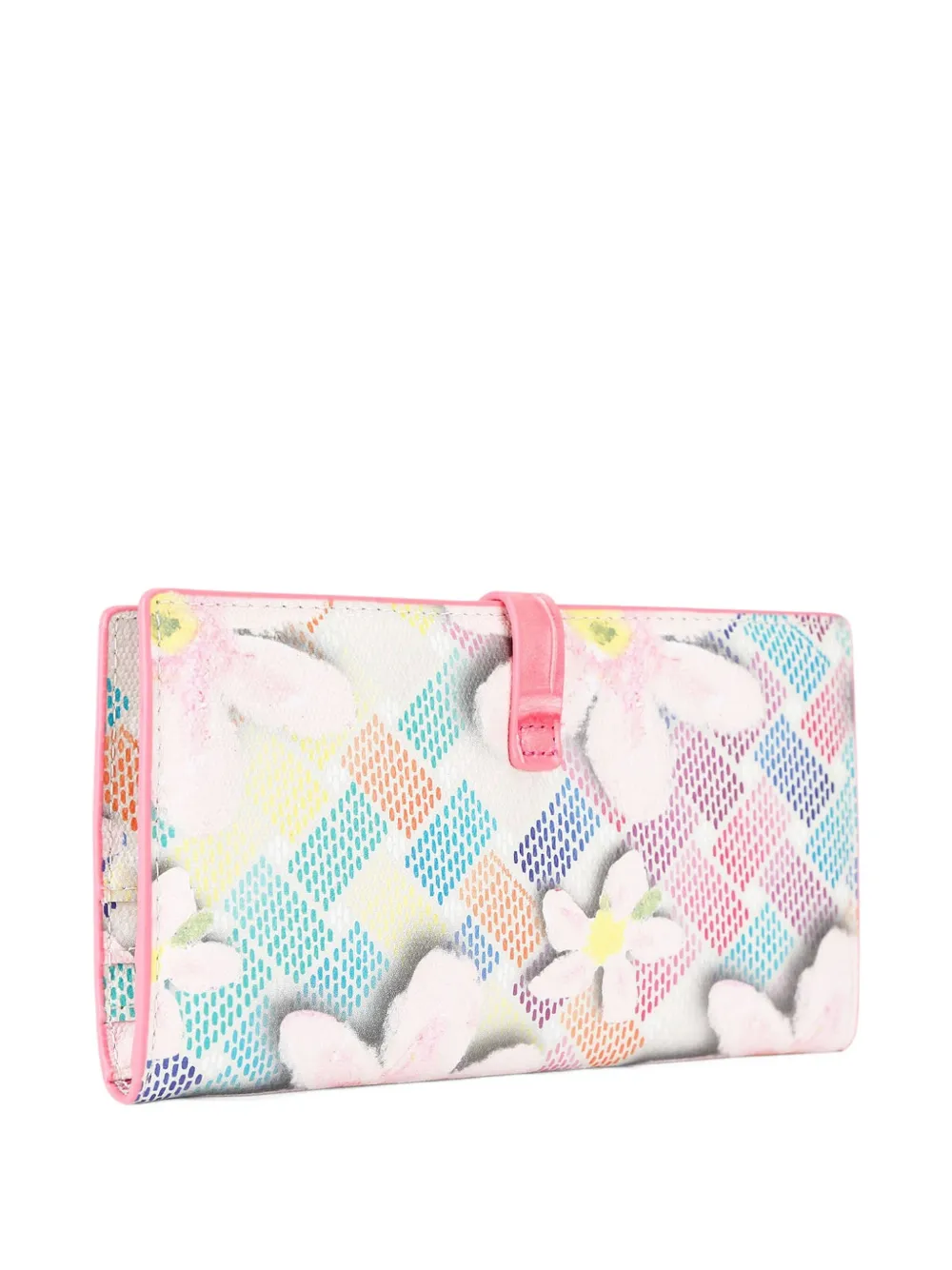Kurt Geiger London Camden portemonnee met bloemapplicatie - Wit