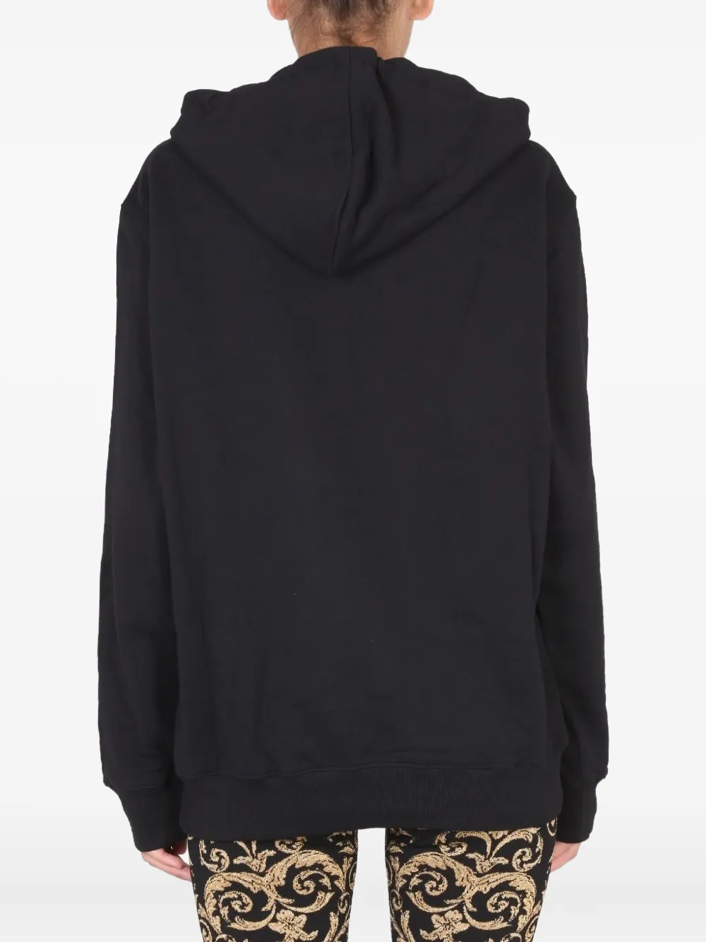 Moschino Hoodie met geborduurde letters Zwart
