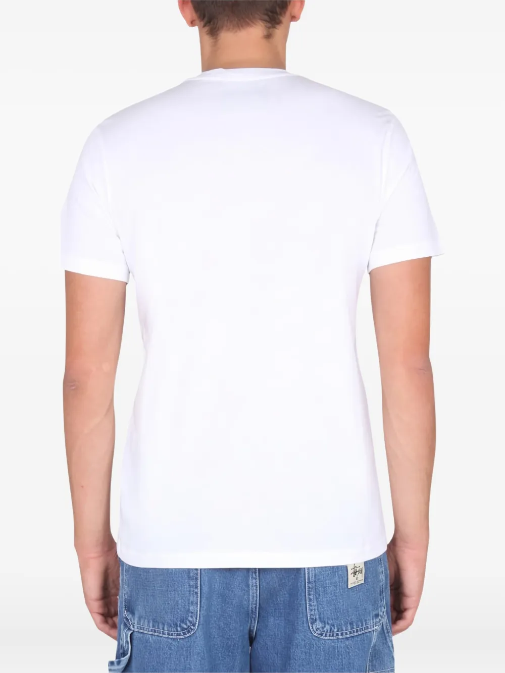 Moschino T-shirt met geborduurde letters Wit