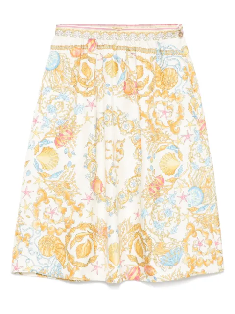 Versace Kids silk printed skirt