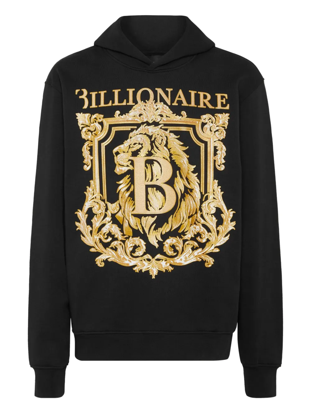 Billionaire logo-print hoodie | Black | Image 1