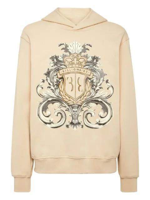 Billionaire crest-print hoodie