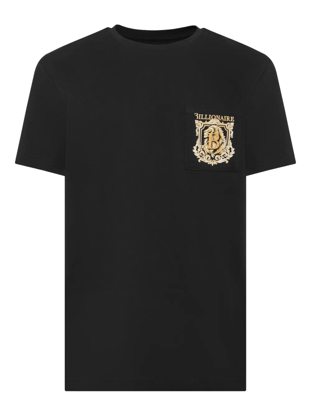 embroidered-logo pocket T-shirt