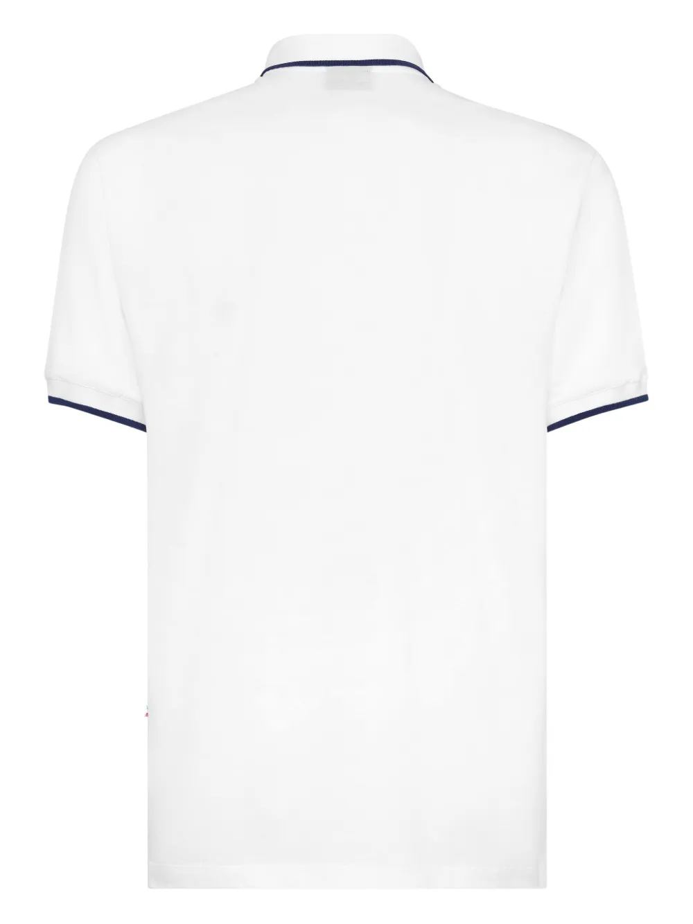Billionaire contrasting-trim polo shirt - Wit