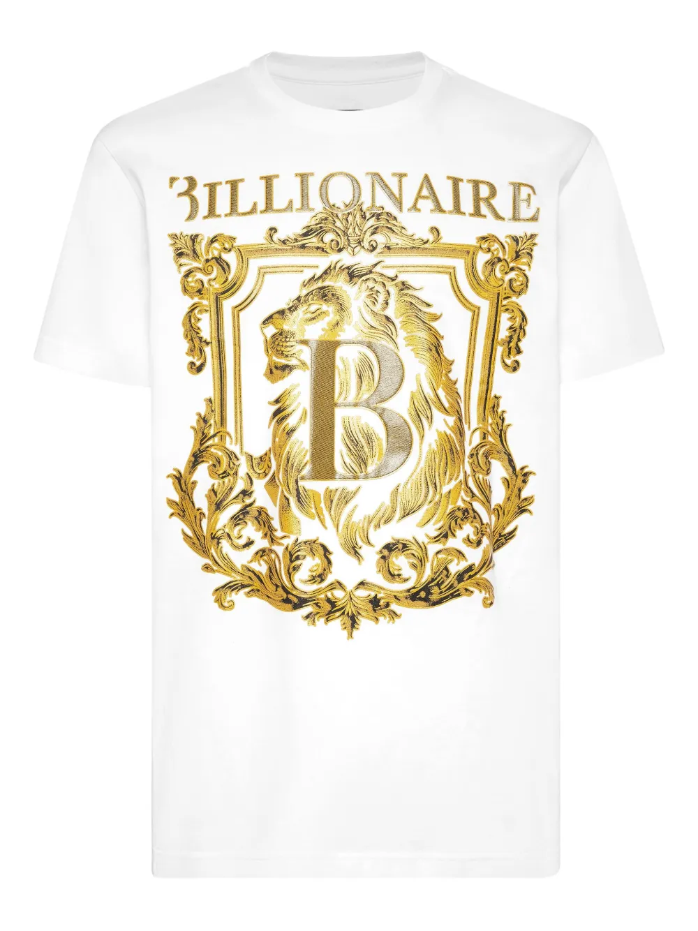 Billionaire Lion B Frame-print T-shirt | White | Image 1