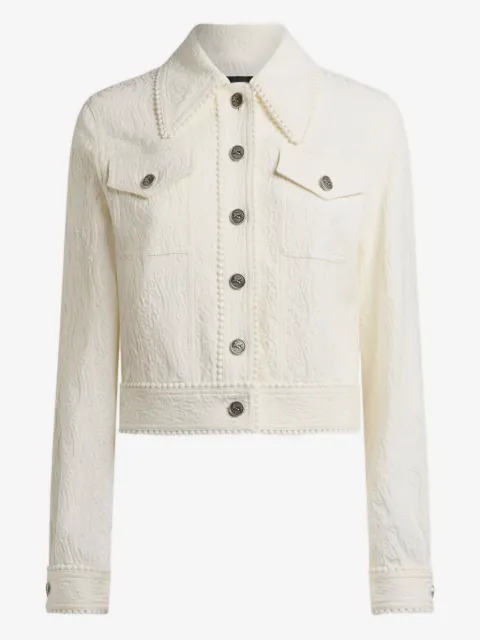 ETRO paisley-jacquard cropped jacket
