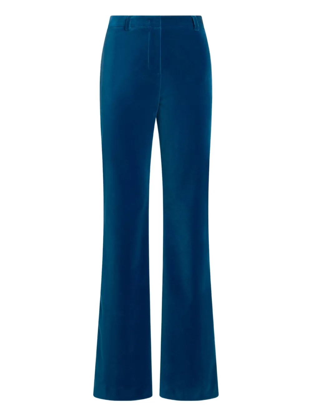 ETRO velvet flared trousers Blauw