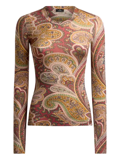 ETRO paisley-print long-sleeve top