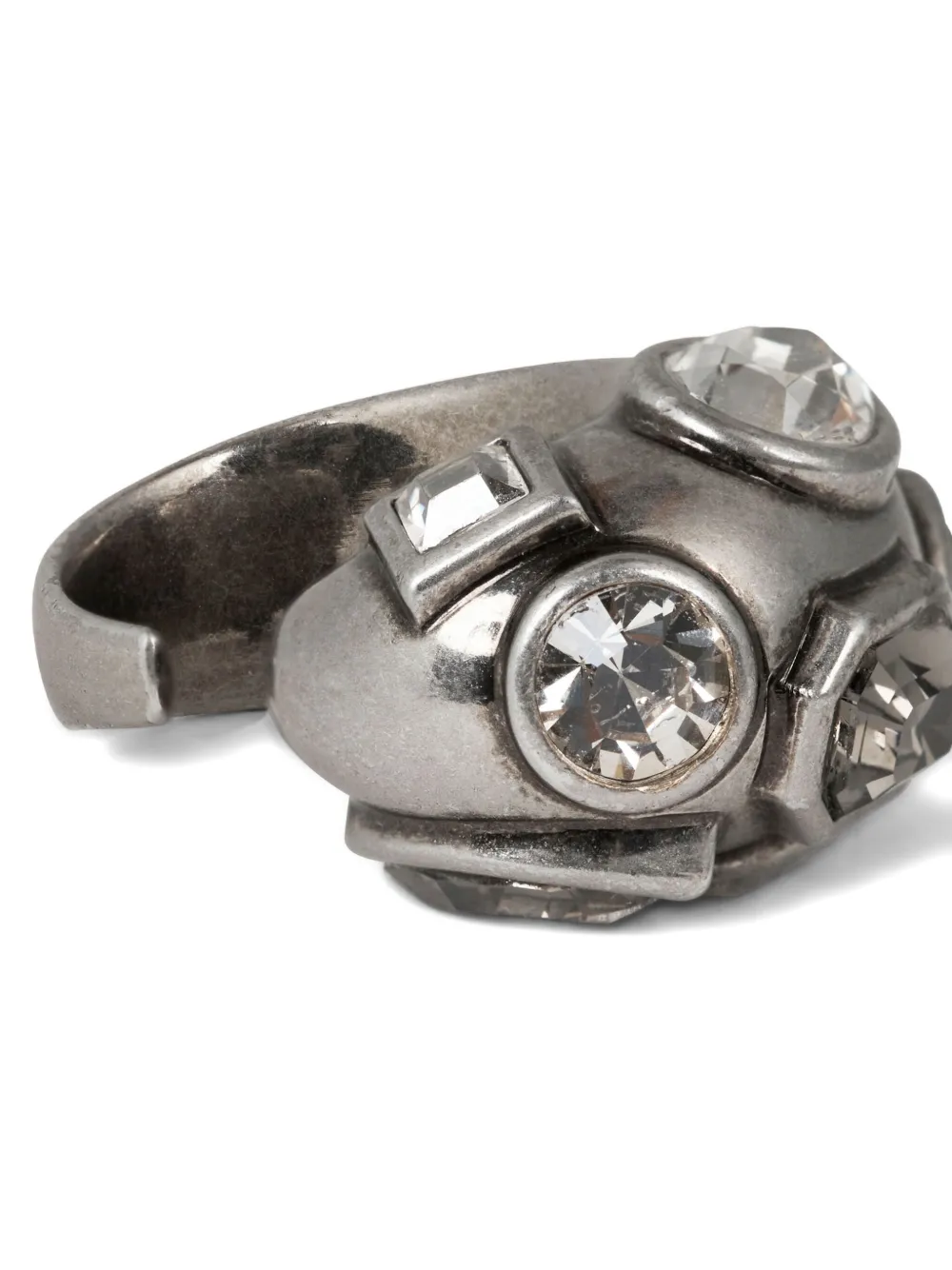 ETRO crystal-embellished ring - Zilver