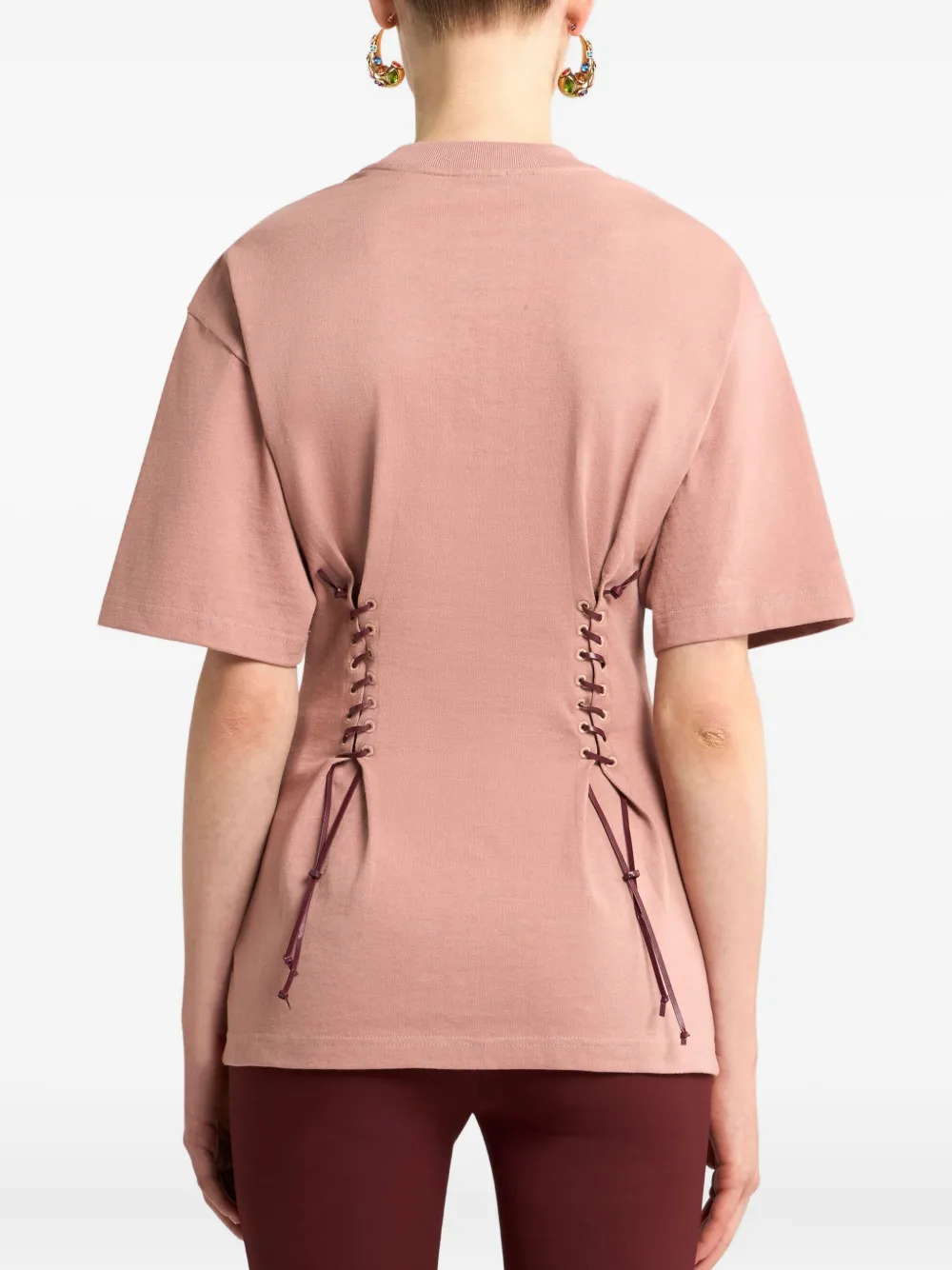 ETRO T-shirt met kant Roze