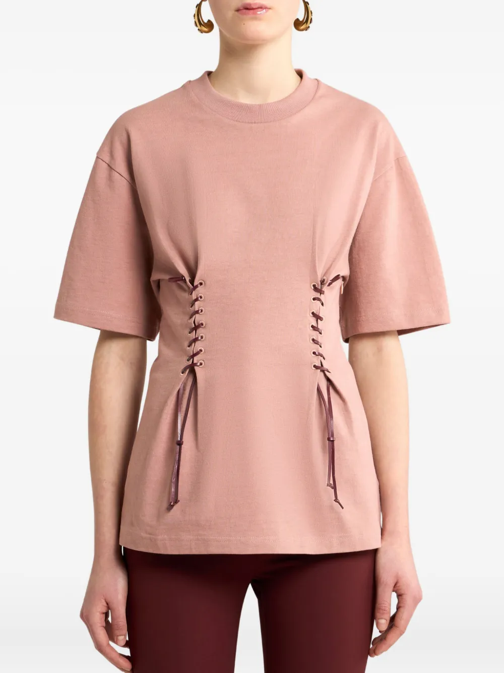 ETRO T-shirt met kant Roze