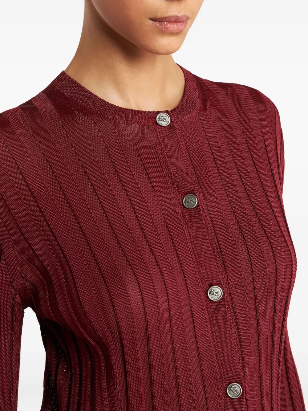 ETRO Button-up vest Rood