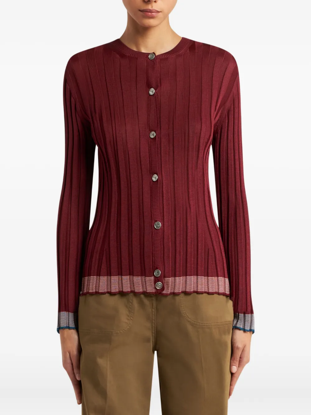 ETRO Button-up vest Rood