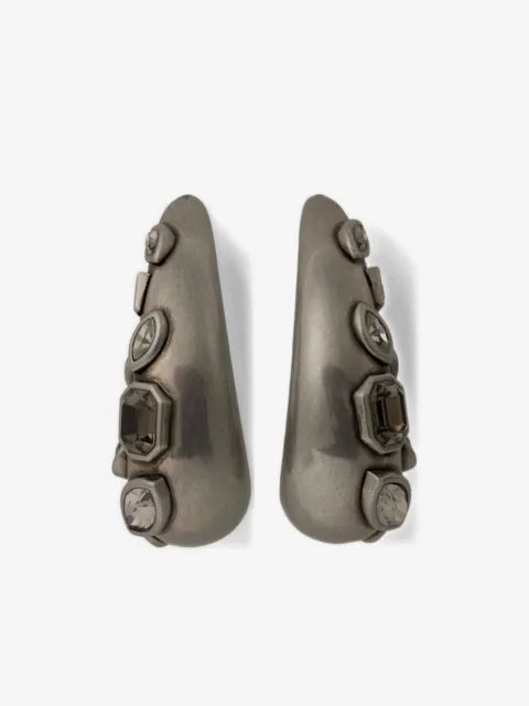 ETRO gemstone-embellished hoop earrings