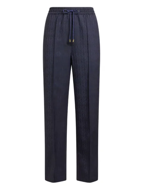 ETRO drawstring jacquard trousers