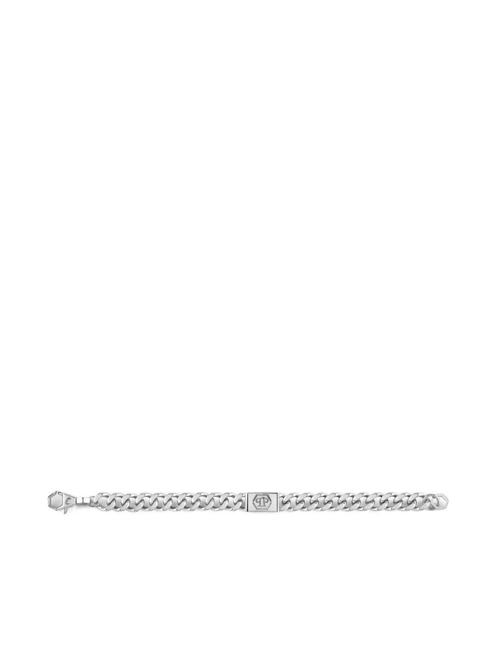 Philipp Plein Stainless Steel Bracelet Plein Tag In Metallic