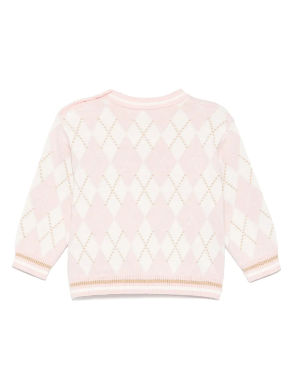 Fendi Kids Trui met geborduurd logo Roze