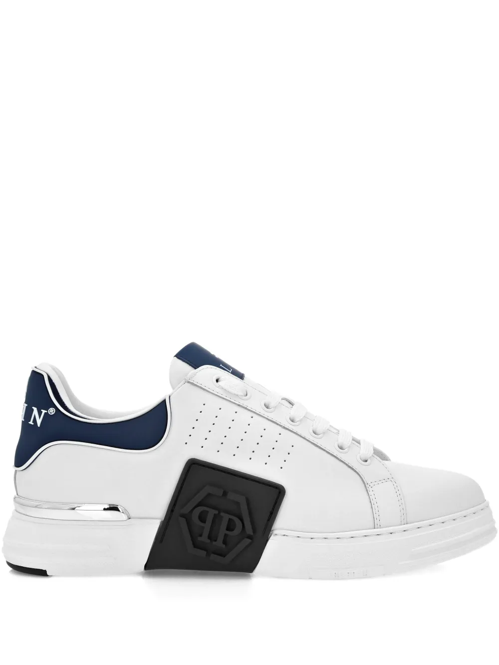 Philipp Plein nappa-leather low-top sneakers White