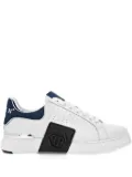 Philipp Plein nappa-leather low-top sneakers - White