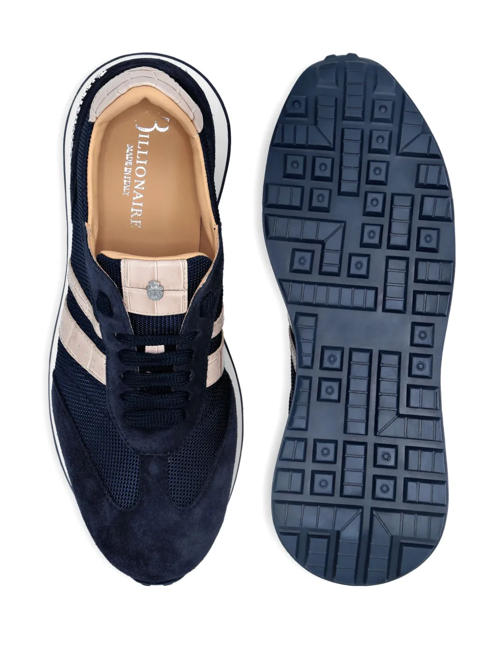 Billionaire panelled sneakers Blue
