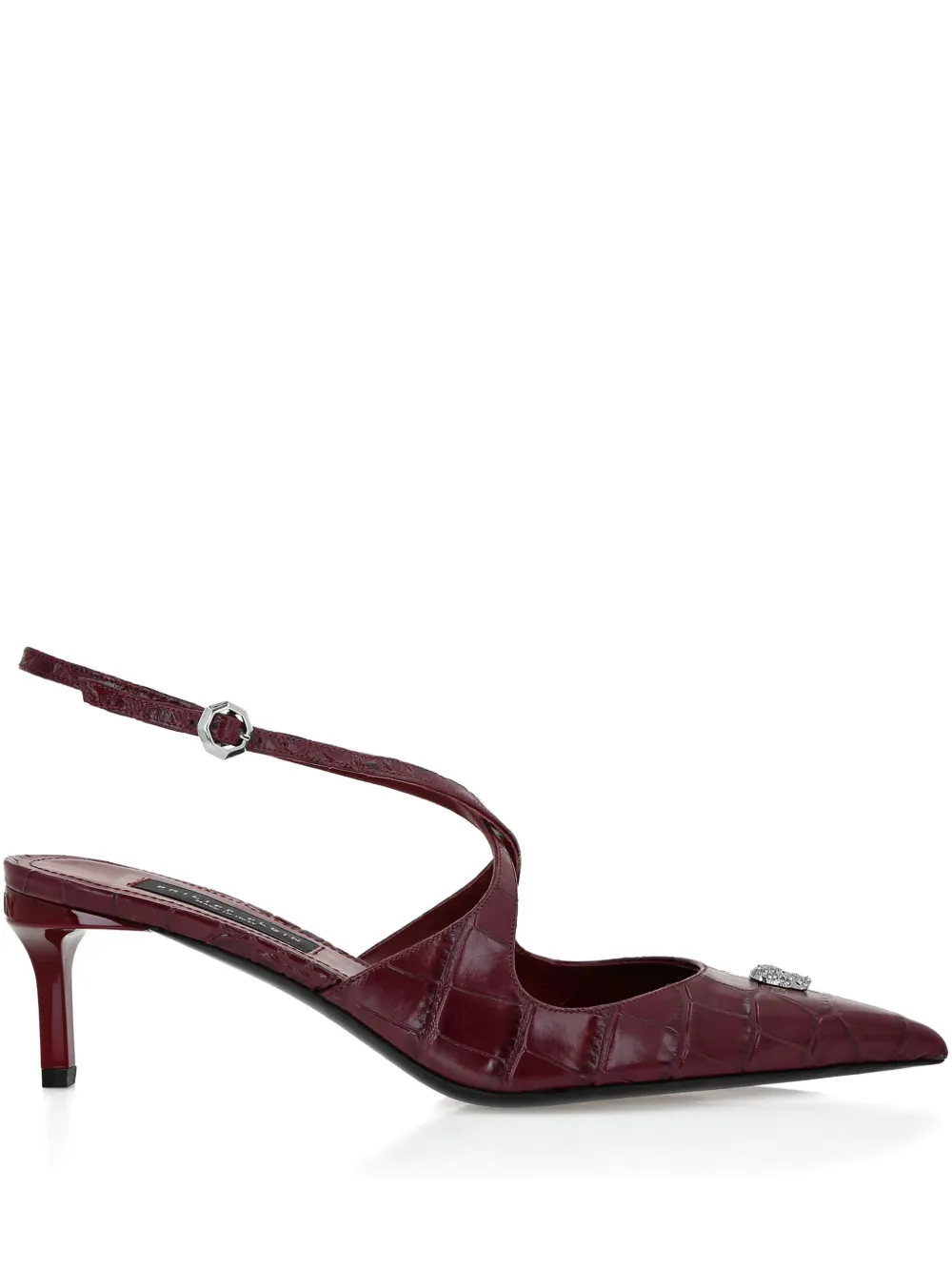 Philipp Plein 55mm skull-embellished pumps Rood