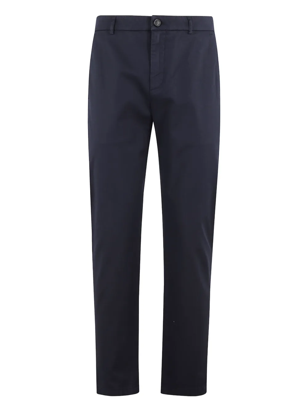 cotton straight-leg trousers