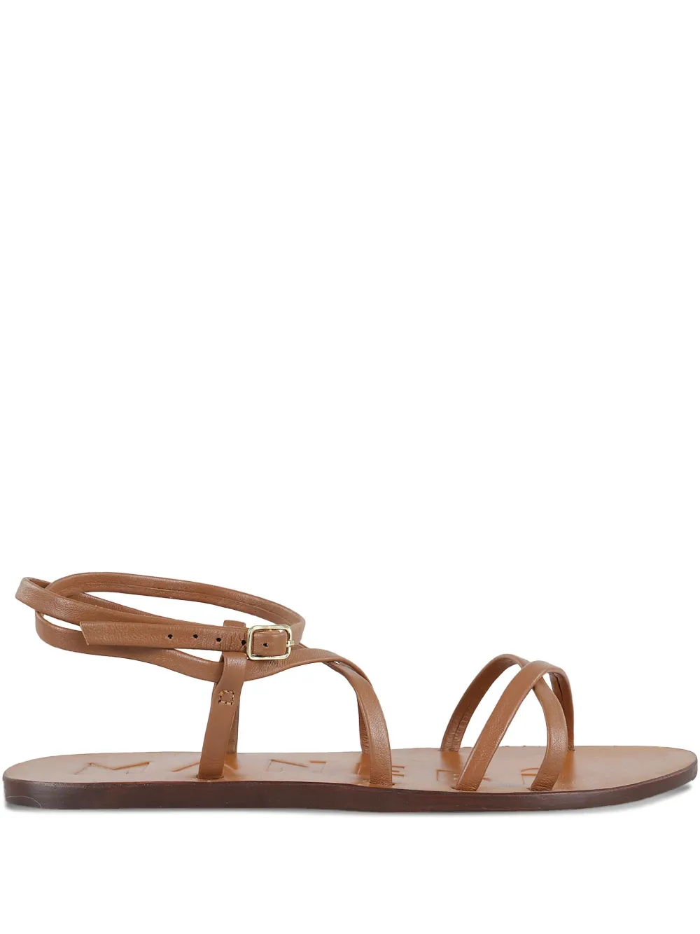 Manebi Canyon leren sandalen Bruin