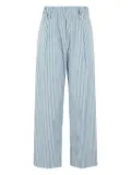 Myths striped wide-leg trousers - Blue