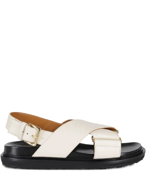 Marni leather flat sandals