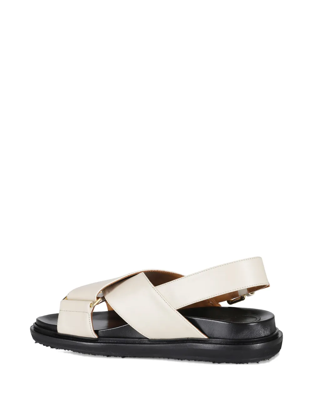 Marni Fussbet leather sandals White